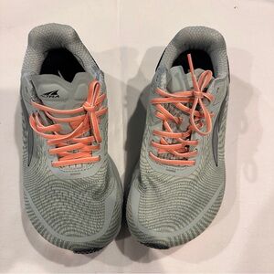 Altra Torin 5 Women's Shoes Size 6.5 Green Gray Coral Running